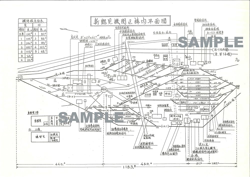 東京鉄道局 管内機関区構内配線略図 昭和39年1月 (J-train 鉄道史料 1