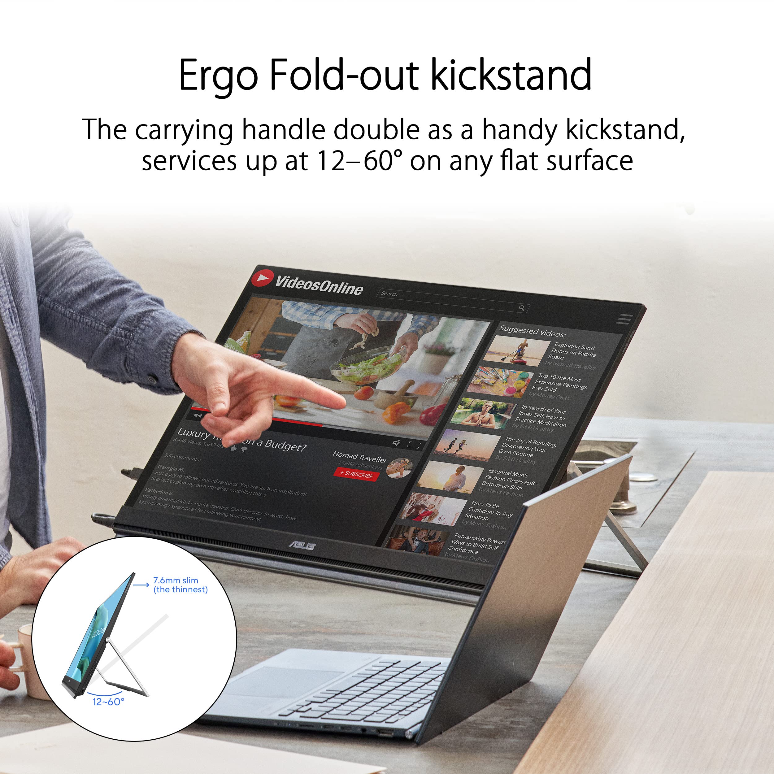 Amazon.co.jp: ASUS ZenScreen 24インチ 1080P ポータブルUSBモニター