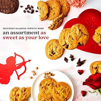 Amazon.com: David's Cookies Assorted Cookie Love Gift Tin, Fresh