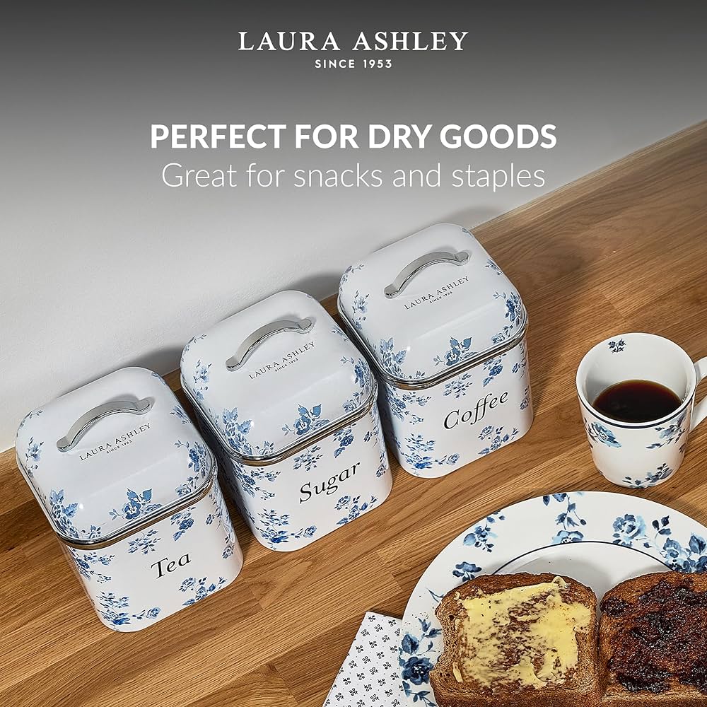 Amazon｜Laura Ashley VQ キャニスター3点セット - チャイナローズ