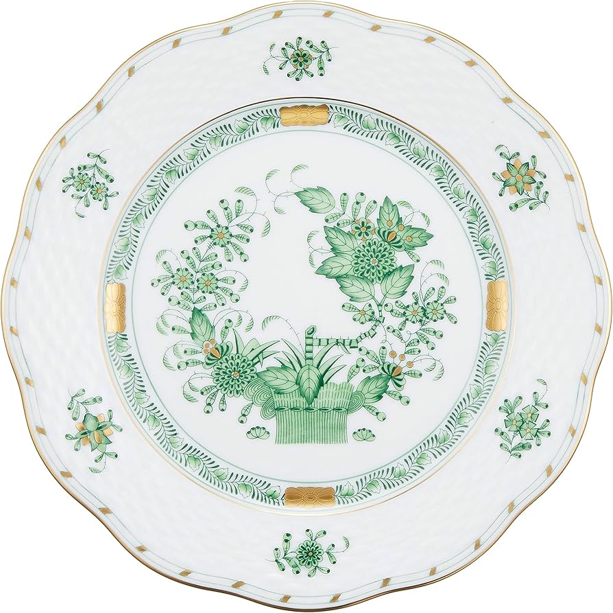 Amazon.co.jp: ヘレンド(HEREND) FV インドの華・グリーン プレート