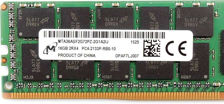 Amazon.co.jp: MICRON 16GB PC4-2133P-R レジスタード ECC 2RX4 メモリ
