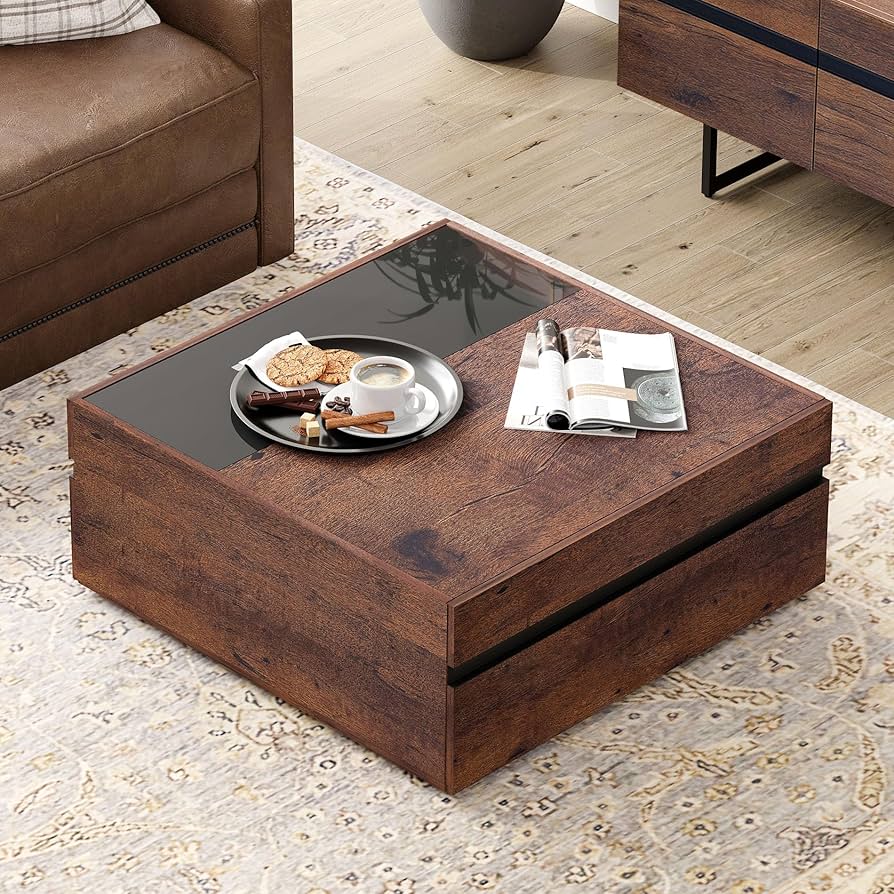 Amazon.co.jp: WAMPATローテーブル センターテーブル 正方形 木制