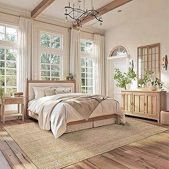 Amazon.com: Nuloom Ashli Hand Woven, Natural, 5' x 8', Farmhouse