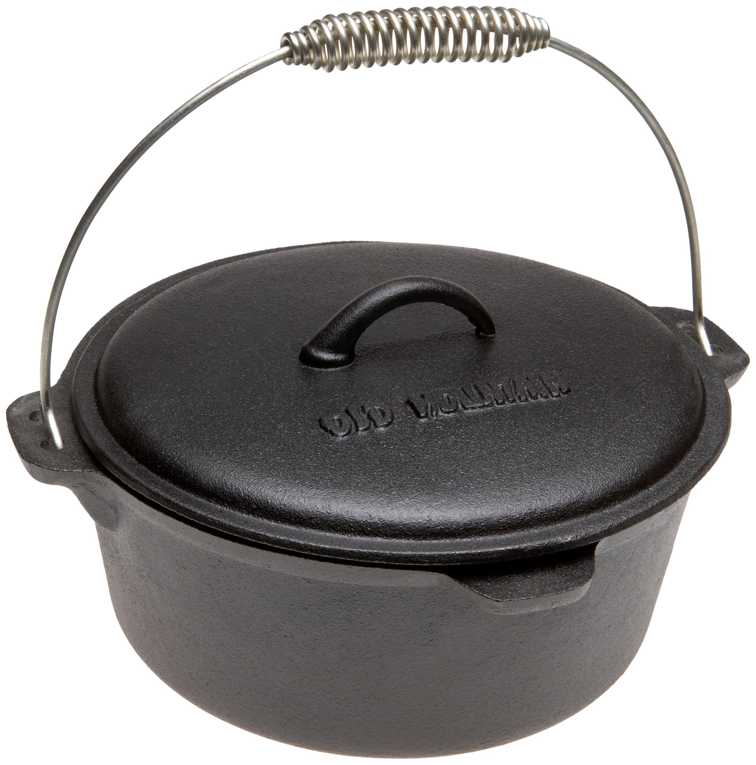 Amazon.com : Old Mountain 4.5 Quart Flat Bottom Dutch Oven