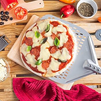 Amazon.com: TKC 14” Perforated Pizza Peel – 31 Inch Long Handle