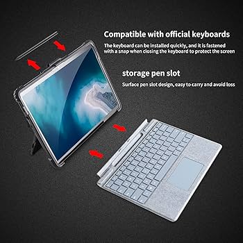 Amazon.com: AOAO for Microsoft Surface Pro 8 Case with Shoulder