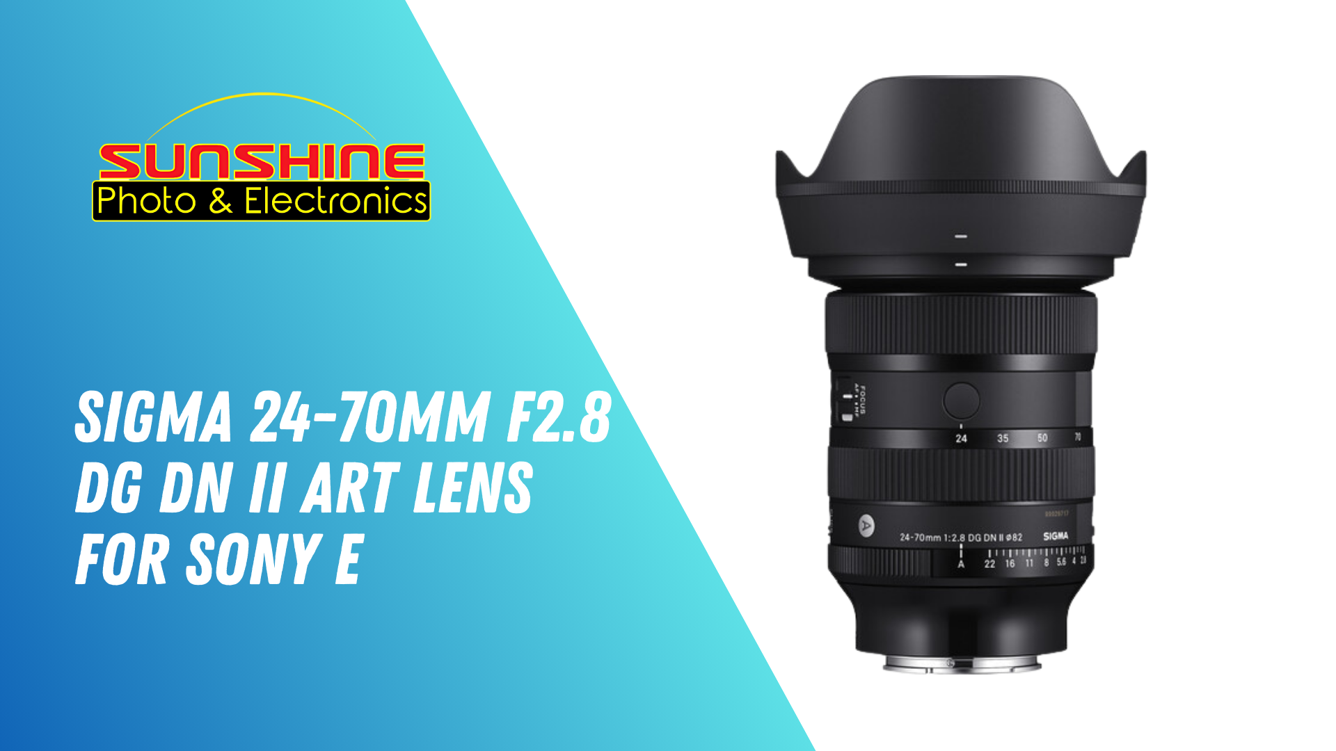 Amazon.com : Sigma 24-70mm f2.8 DG DN II Art Lens for Sony E with