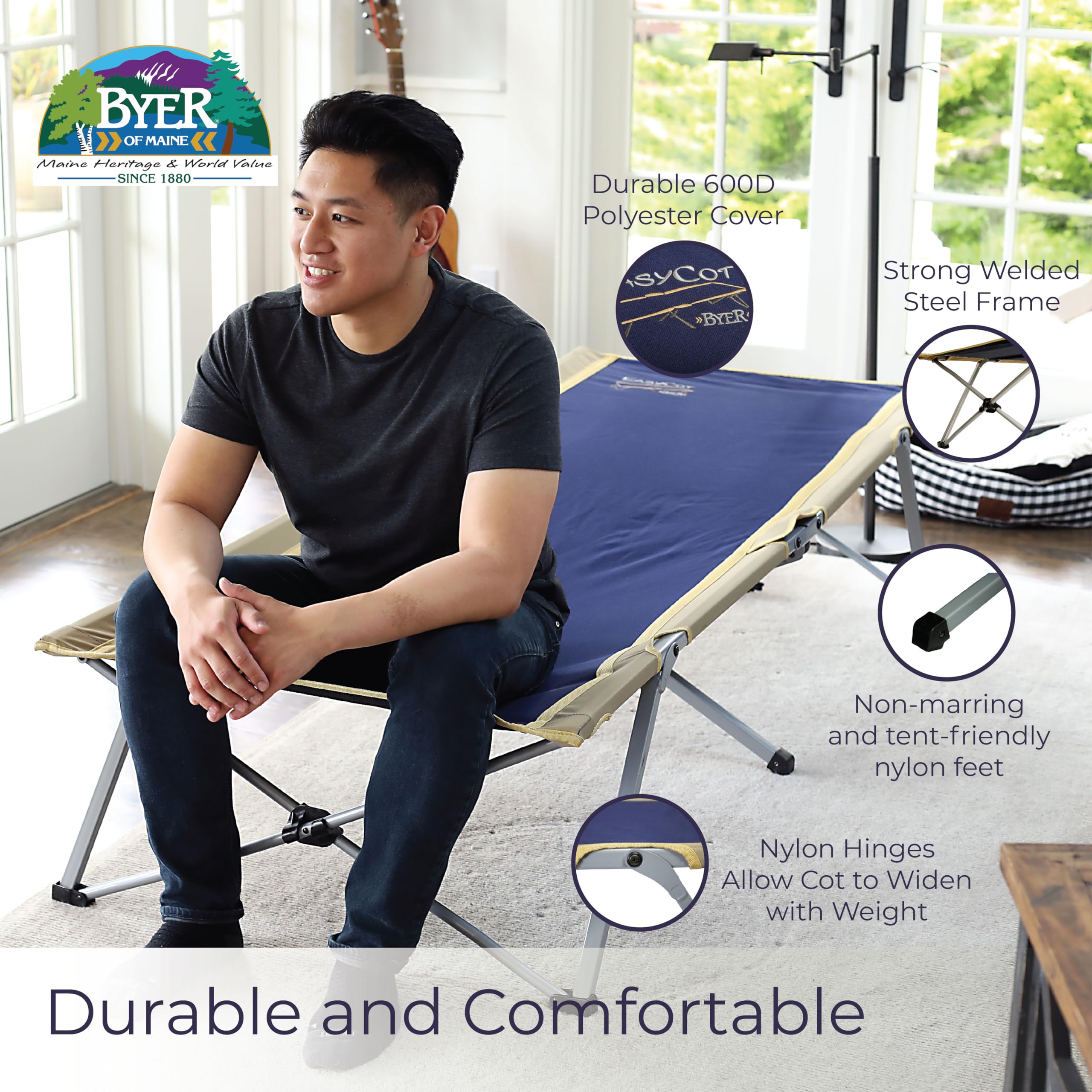 Amazon.co.jp: Byer of Maine(バイヤーオブメイン) 折りたたみ式ベッド