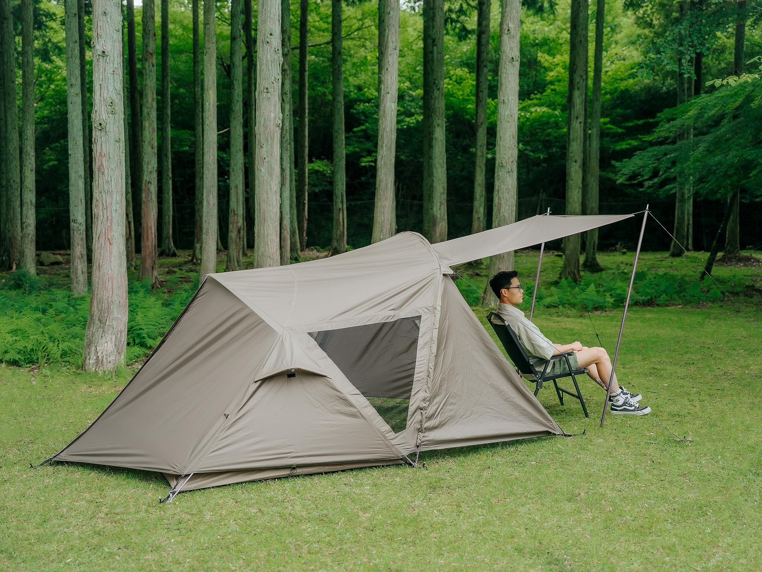 Amazon.co.jp: KIMICAMP KABUTOテント カブトテント ツーリングテント