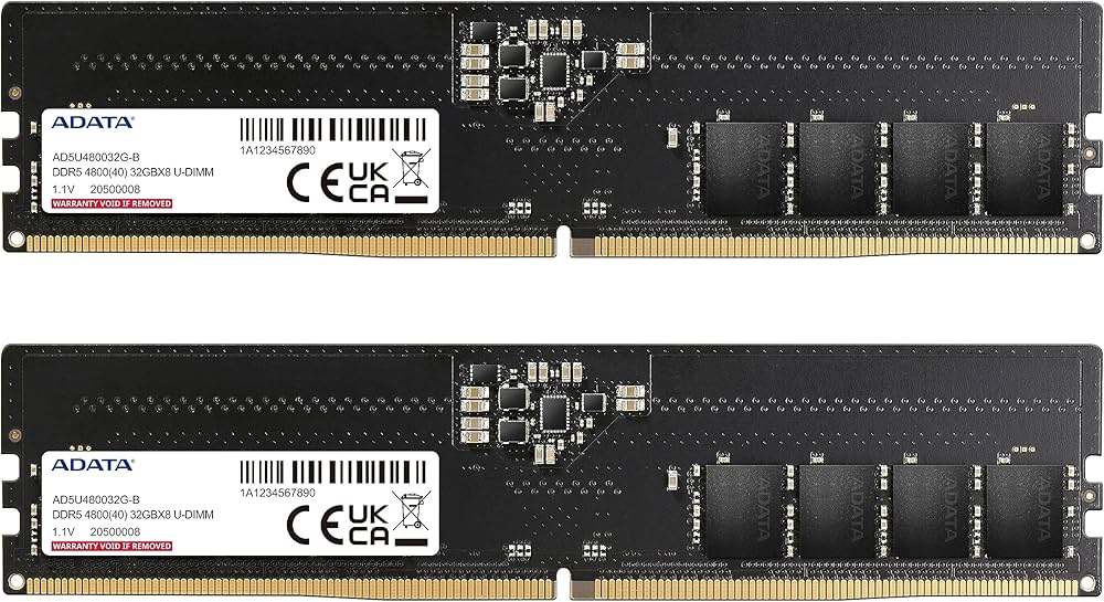 Amazon | ADATA Premier DDR5 4800MHz 64GB (2x32GB) UDIMM メモリ RAM