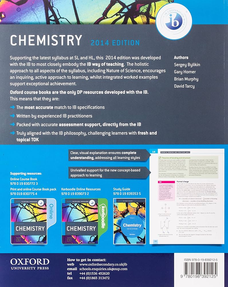 IB Chemistry Course Book 2014 edition: Oxford IB Diploma Programme