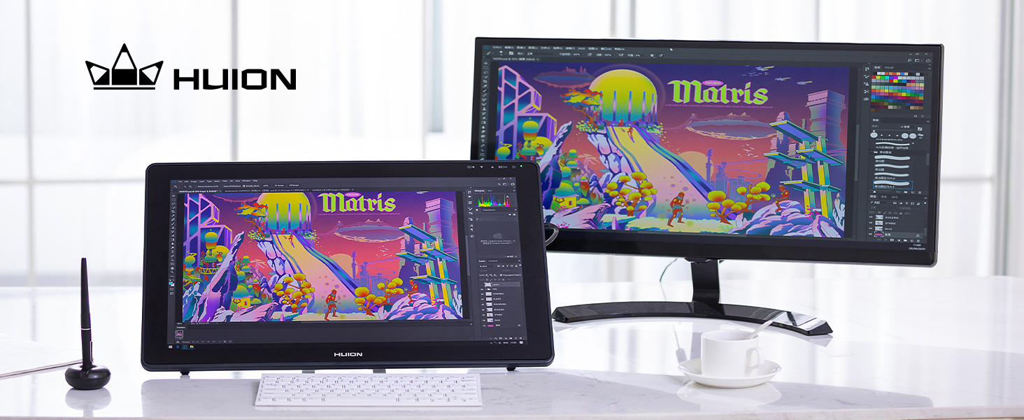 Amazon | HUION 液タブ 液晶ペンタブレット Kamvas 24 Plus 23.8インチ