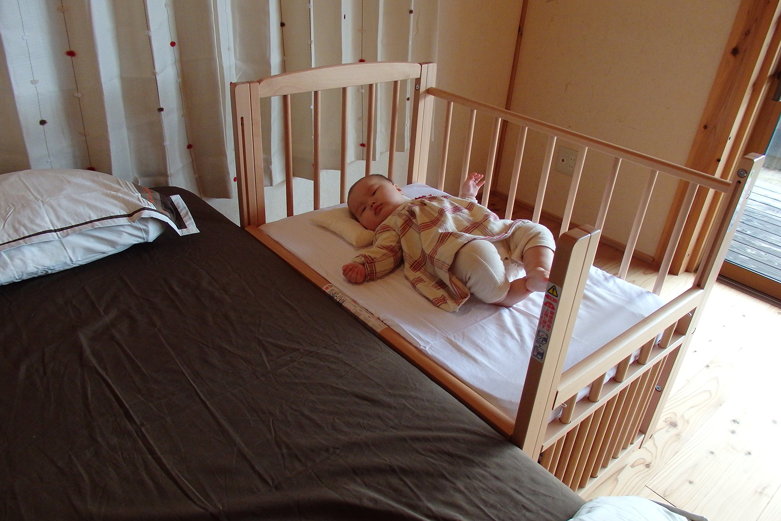 Amazon | サワベビー L型プチベリー ナチュラル No.6 ミニベビーベッド