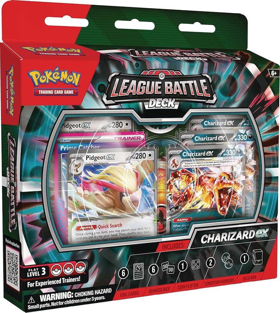 Amazon.com: Pokemon TCG: Charizard ex League Battle Deck : Toys