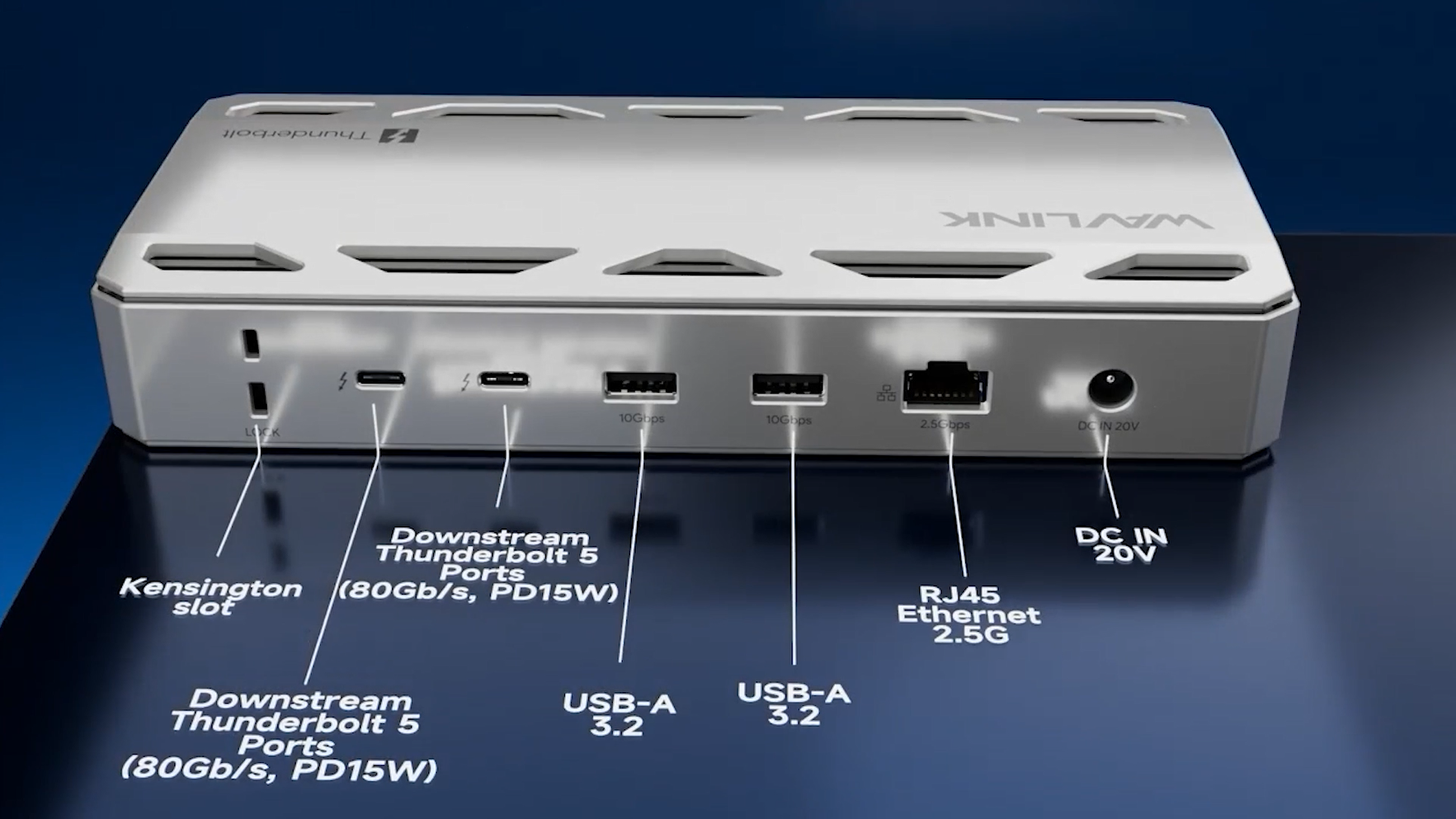 Amazon | WAVLINK Intel認証 Thunderbolt 5 ドッキングステーション 12