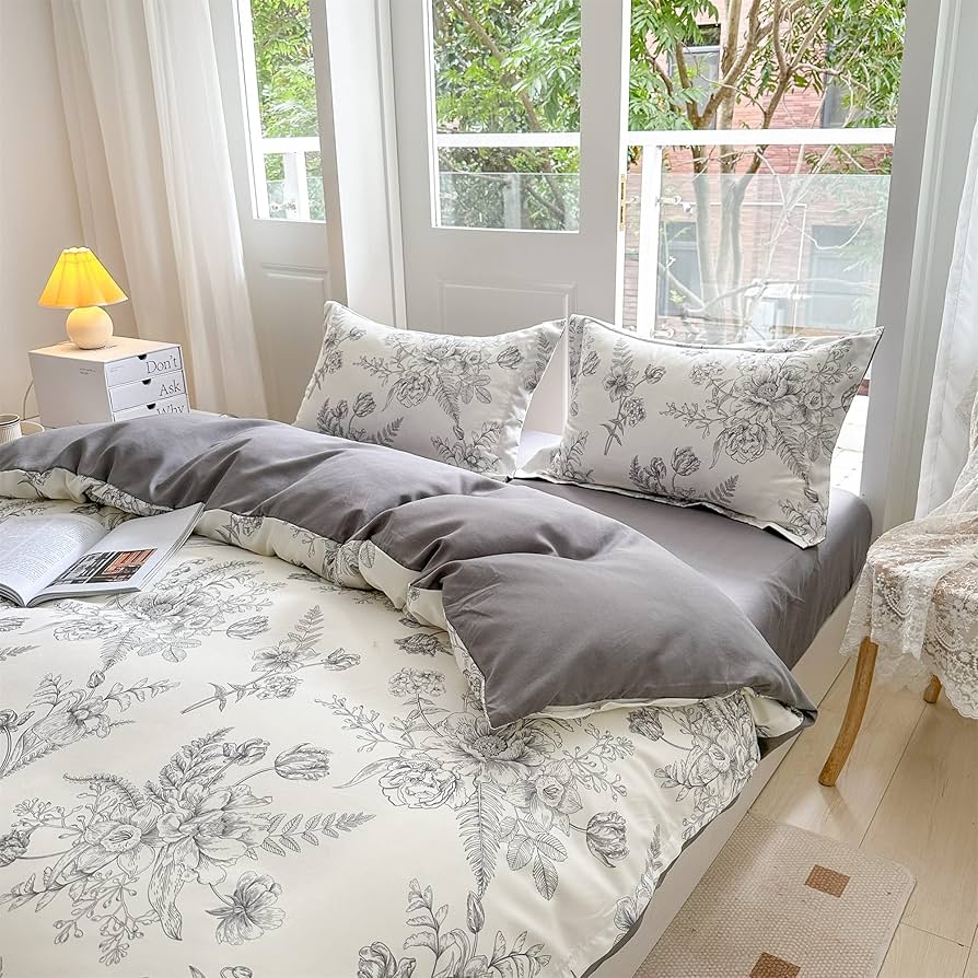 Amazon｜BUKAROOM 布団カバー 花柄 掛け布団 寝具 おしゃれ ダブル