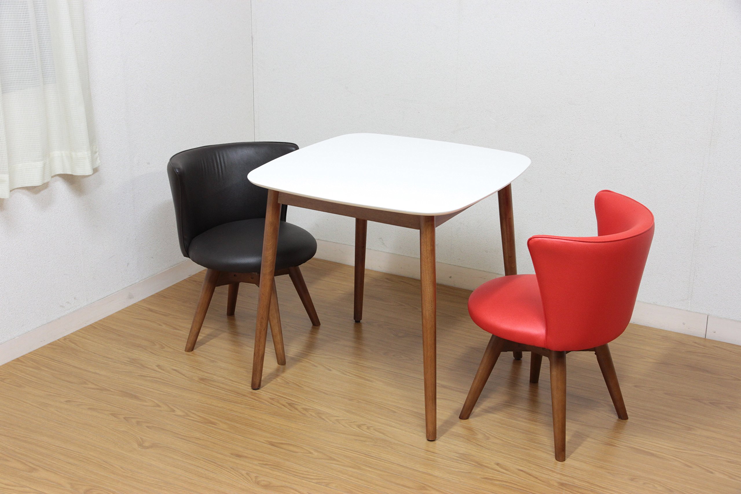 Amazon｜不二貿易 ダイニングチェア クラム 座面回転 合成皮革