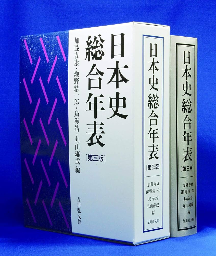 日本史総合年表 第三版 | 加藤 友康, 瀬野 精一郎, 鳥海 靖, 丸山 雍成