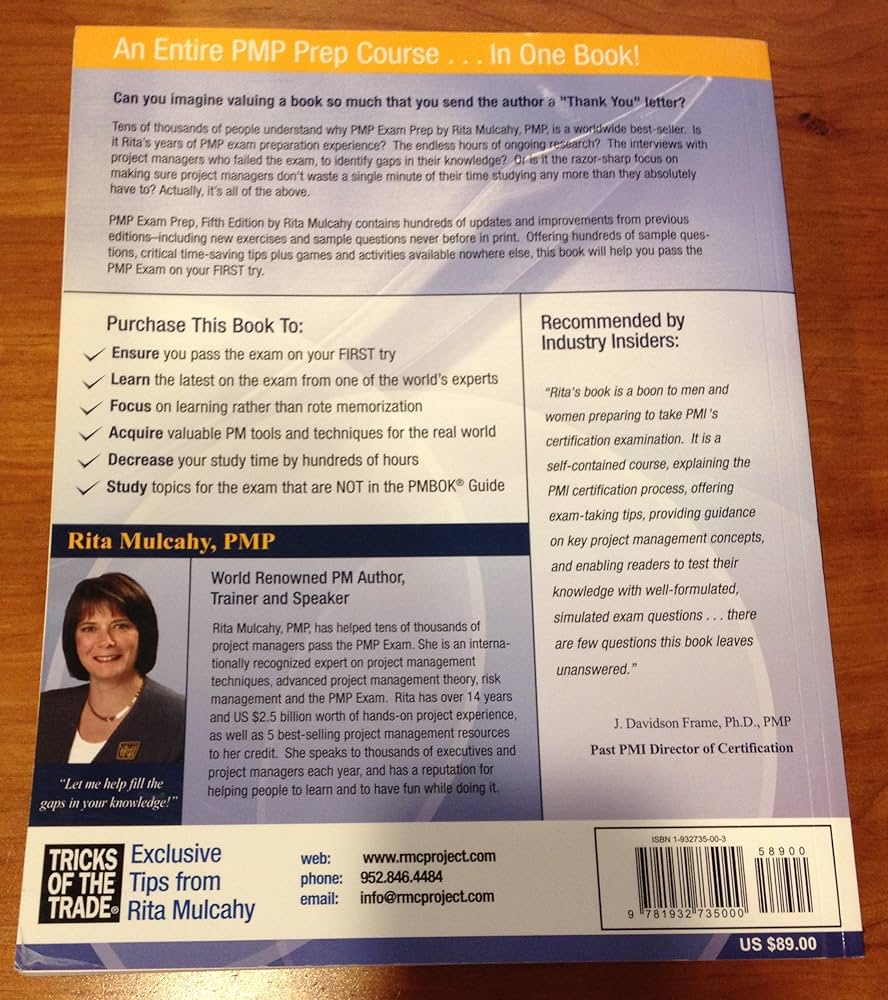 PMP Exam Prep, Fifth Edition: Rita's Course in a Book for Passing