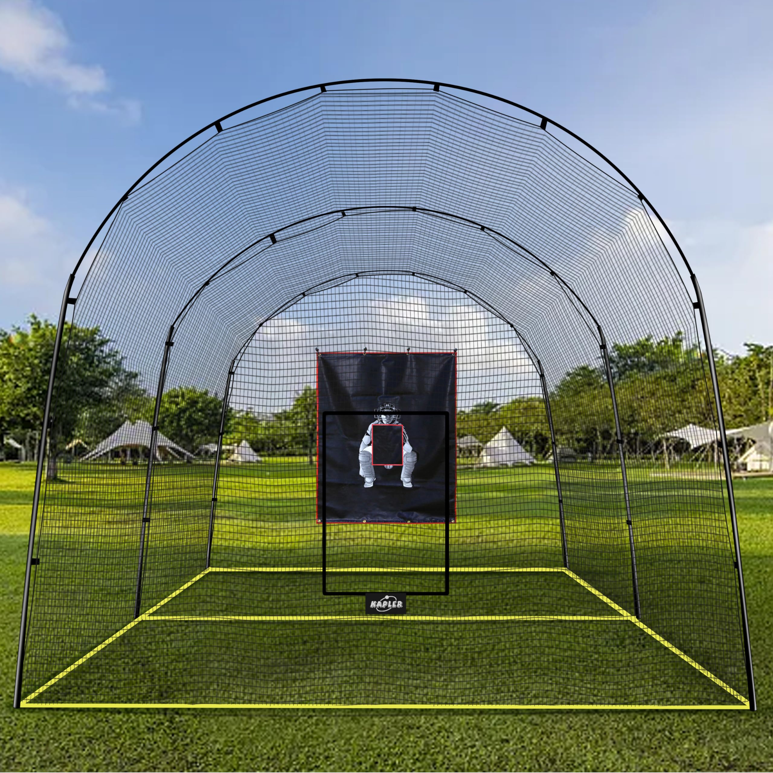 Amazon | Kapler バッティングケージ 22x12x10フィート 野球