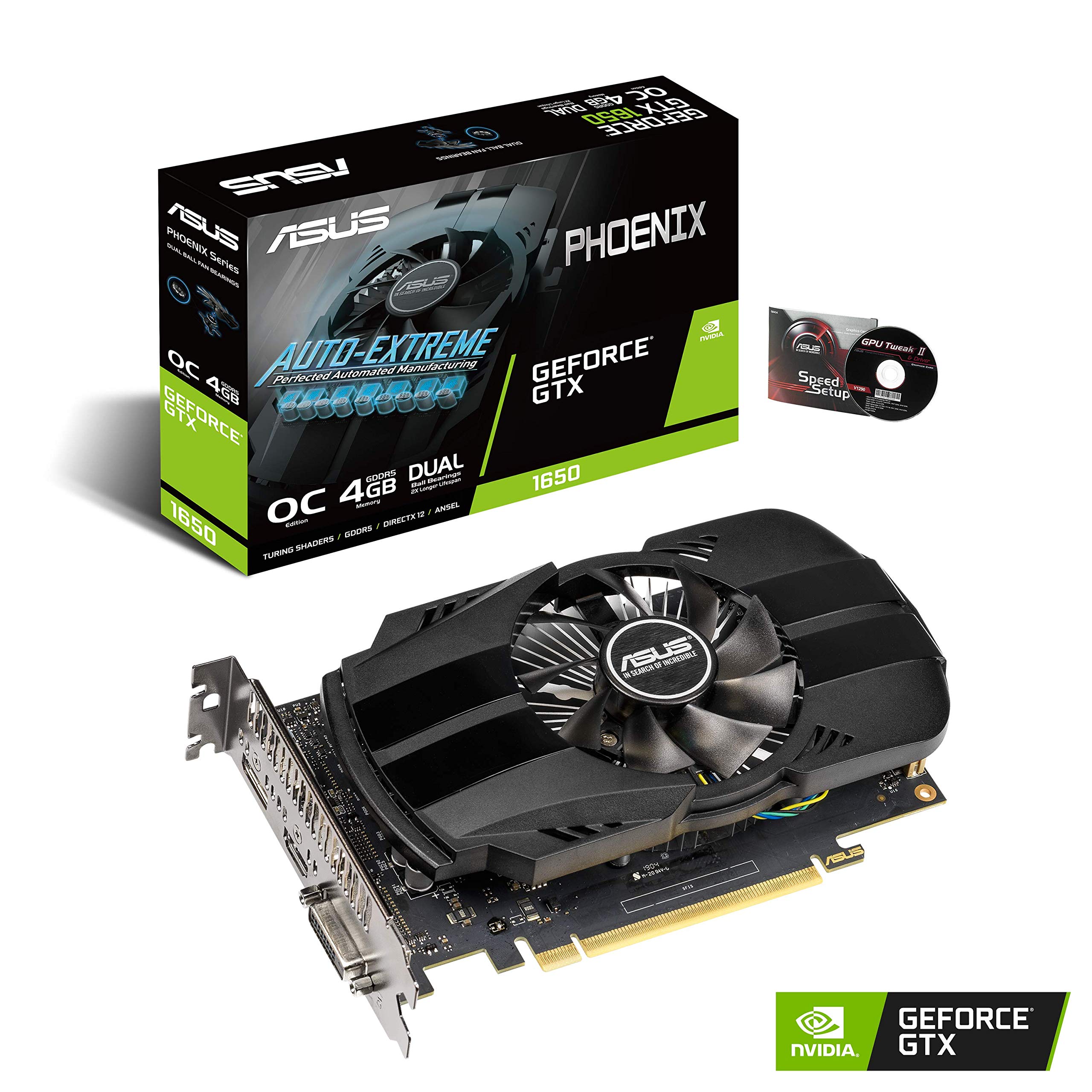 Amazon | ASUS NVIDIA GTX 1650 搭載 シングルファンモデル 4G PH