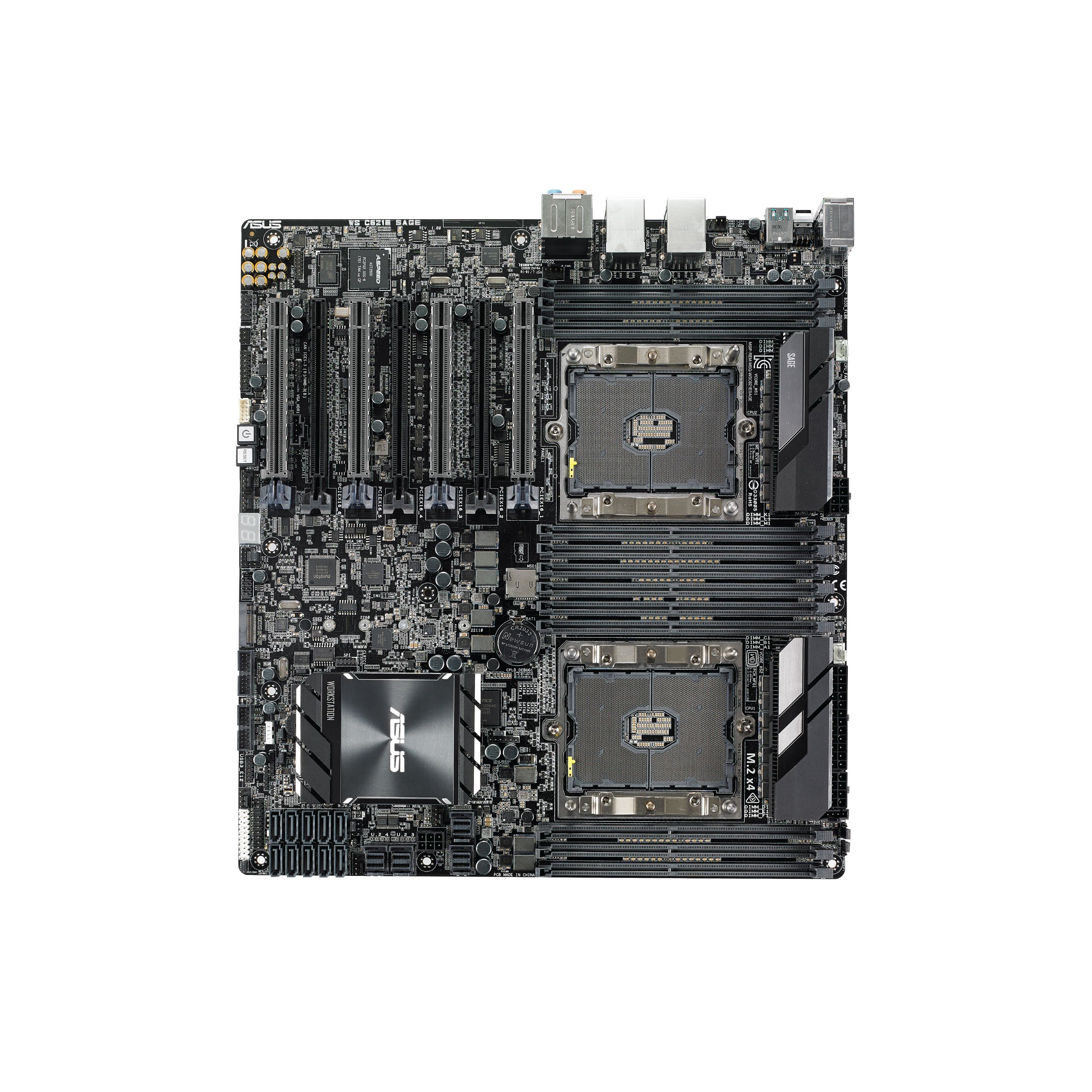 Amazon | ASUS Dual Intel Socket P (LGA 3647) 対応 WS C621E SAGE