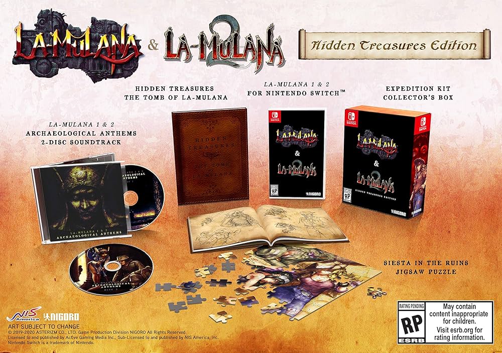 Amazon.com: LA-MULANA 1 & 2: Hidden Treasures Edition - Nintendo