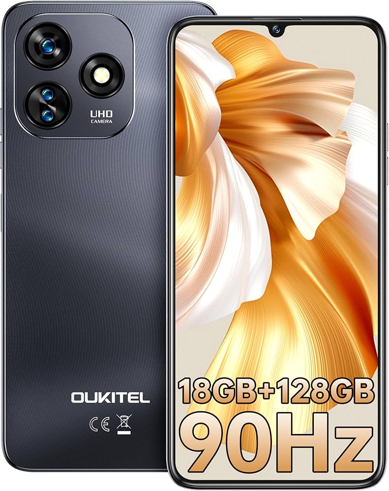 Amazon | OUKITEL C51 SIMフリー スマホ 本体 18GB RAM+128GB ROM 1TB