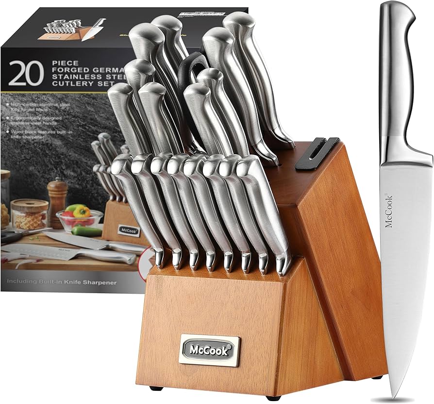 Amazon.com: McCook® Kitchen Knife Sets,German Stainless Steel