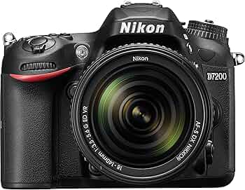 Amazon.com : Nikon D7200 DX-format DSLR w/ 18-140mm VR Lens (Black