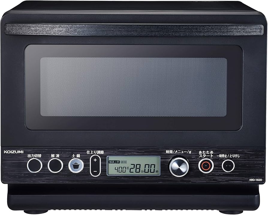 Amazon | コイズミ 電子レンジ 土鍋付き 18L フラットテーブル ヘルツ