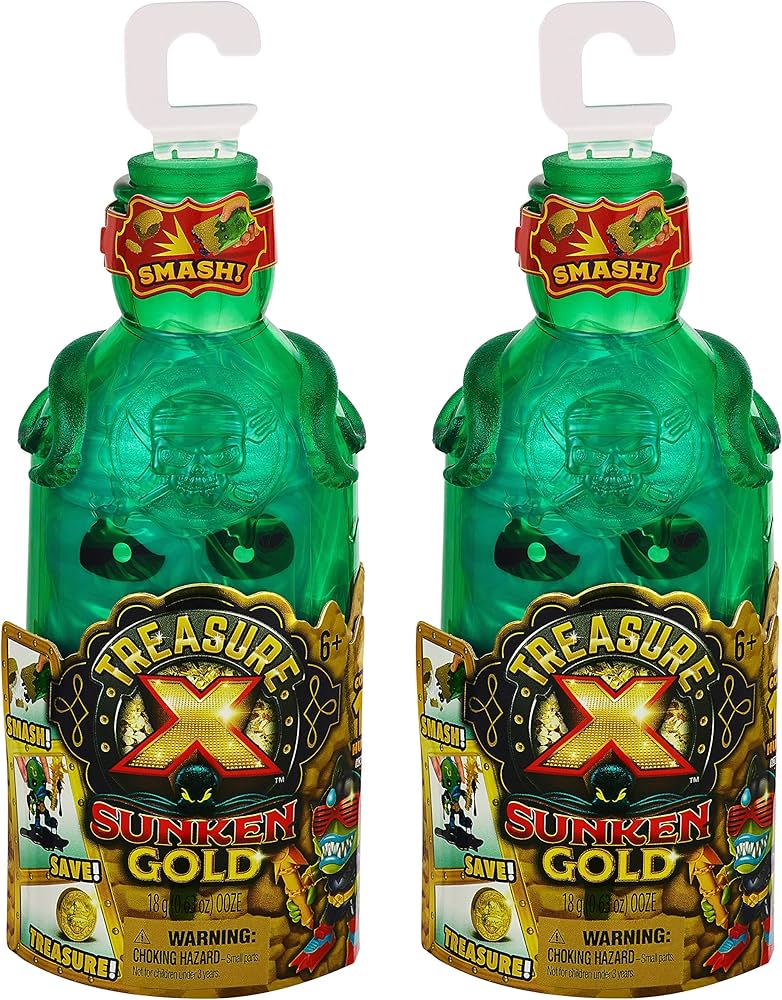 Amazon.com: Treasure X Sunken Gold Bottle Smash - 2 Pack - Action