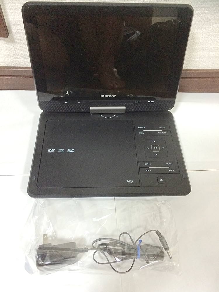Amazon | BLUEDOT 【BLUEDOTポータブルDVDプレーヤー】 10インチ回転式