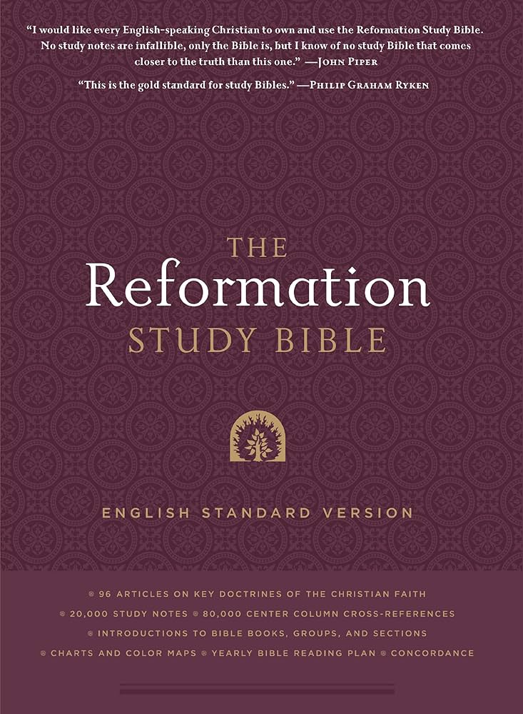 Amazon.com: Reformation Study Bible-ESV: 9781596381360: Published