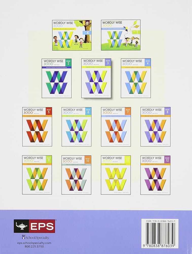 Wordly Wise 3000 : Systematic Academic Vocabulary Development