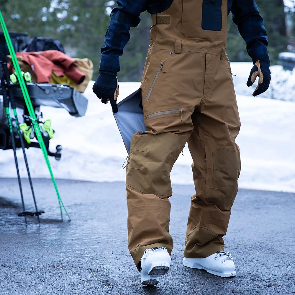 Amazon.co.jp: Flylow メンズ ベイカービブ - 防水 通気性 スキー