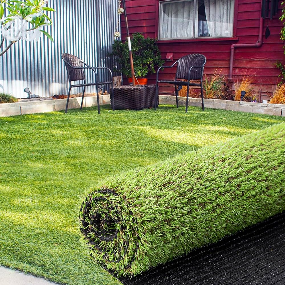 Amazon | 人工芝 ロール 芝丈20mm 1mx20m 透水タイプ 防草シート 芝生