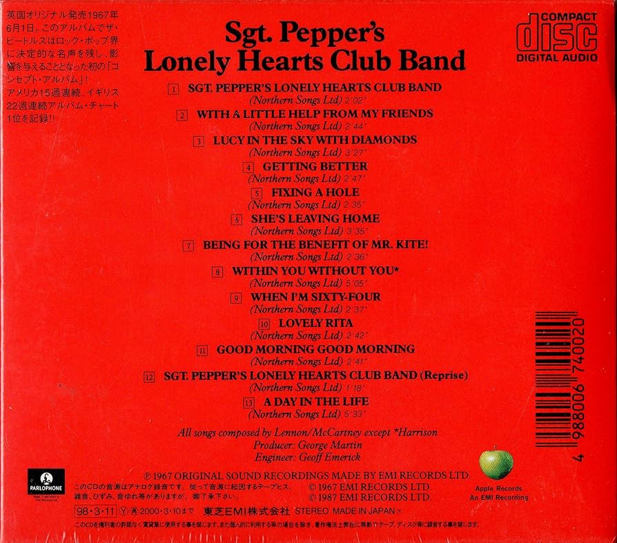 Amazon.co.jp: サージェント・ペパーズ・ロンリー・ハーツ・クラブ