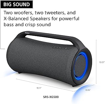 Amazon.com: Sony SRS-XG500 X-Series Wireless Portable Bluetooth