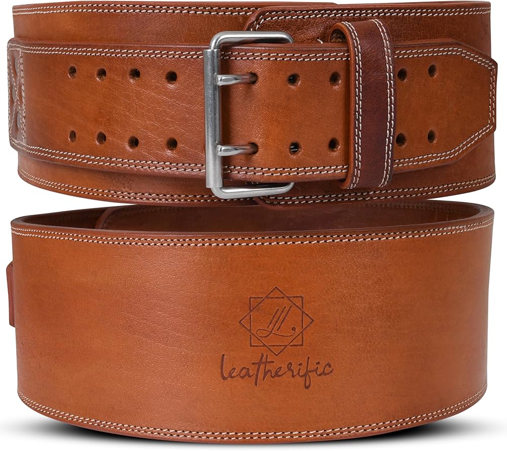 Amazon | Leatherific | 本革ウェイトリフティングベルト | 厚さ8mm 幅