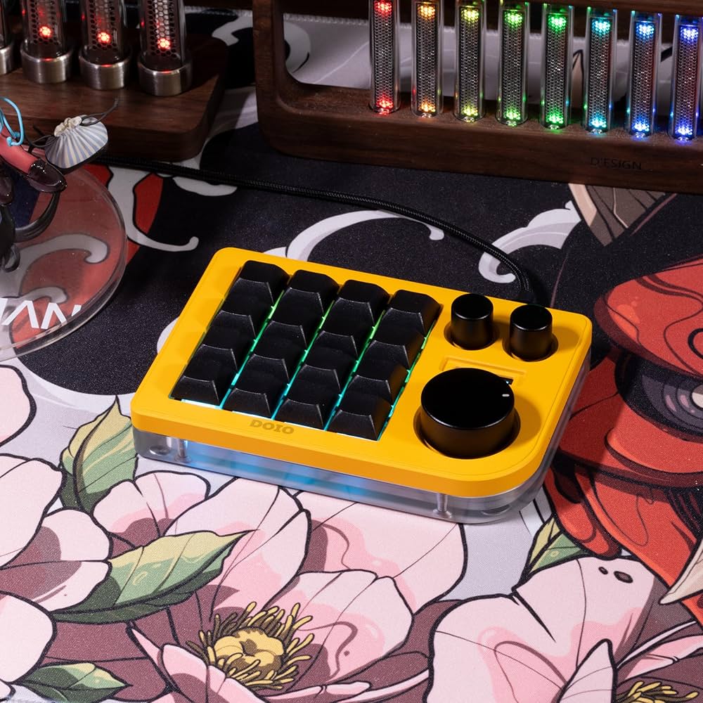 Amazon | KB16 マクロメカニカルキーボードアルミニウム製/片手