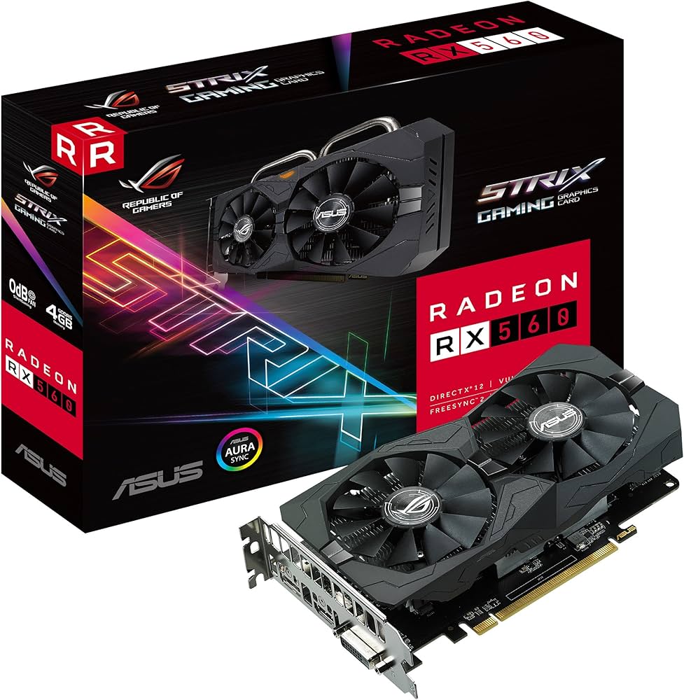 Amazon | ASUS ROG Strix Radeon RX 560 4GB ゲーミング メモリ GDDR5