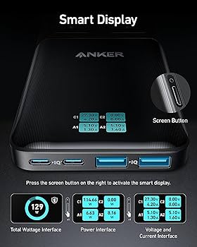 Anker Prime 6-in-1 USB C Charging Station, 140W Compact Power