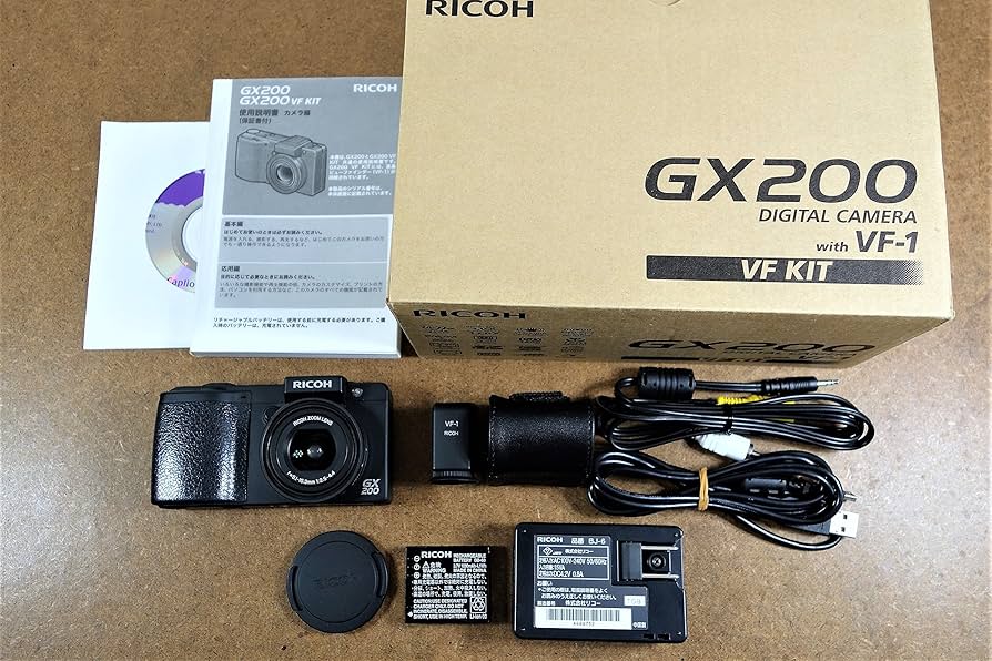 Amazon.com: Ricoh Kit de cámara digital Gx200 Vf, buscador de