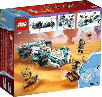 Amazon.com: LEGO NINJAGO Zane's Dragon Power Spinjitzu Race Car