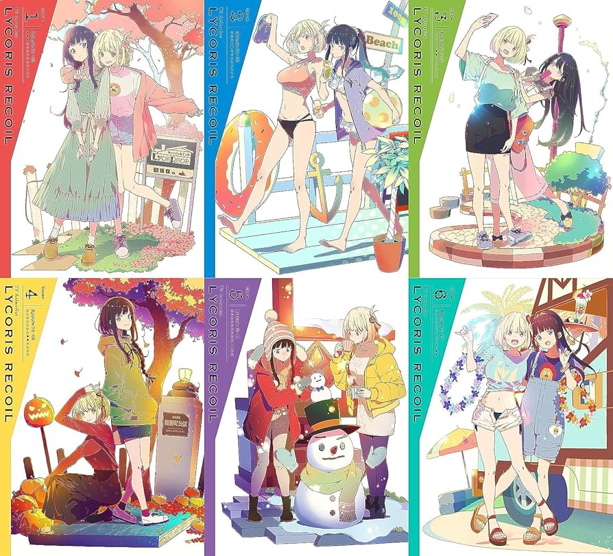 Amazon.co.jp: リコリス・リコイル 完全生産限定版 ブルーレイ 全6巻