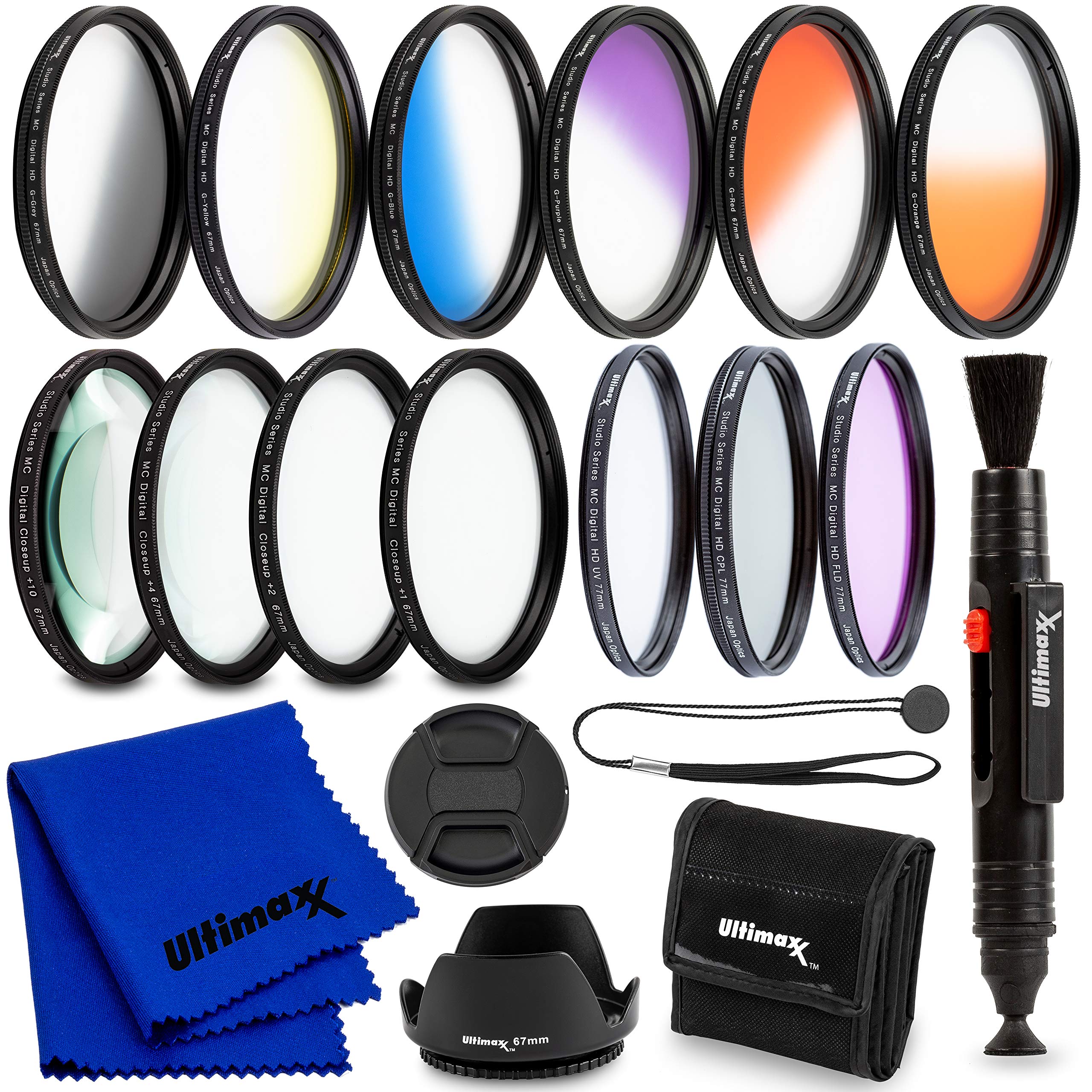 Amazon.com : Ultimaxx 55MM Complete Lens Filter Accessory Kit: 6