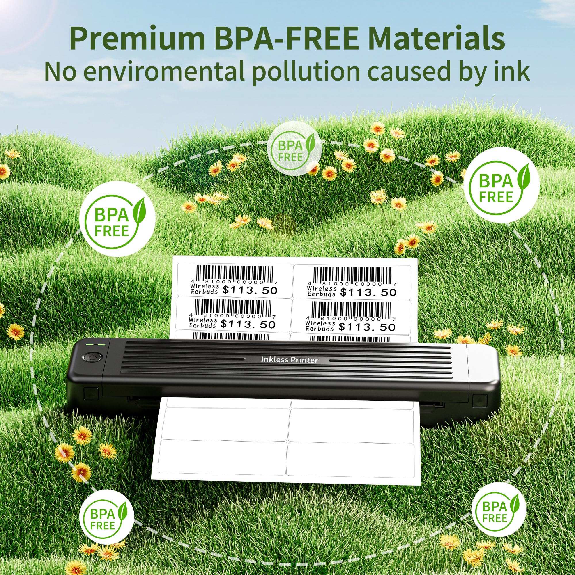 Amazon | Itari 1400ステッカー-99.1 mmx 38.1 mmステッカー100枚