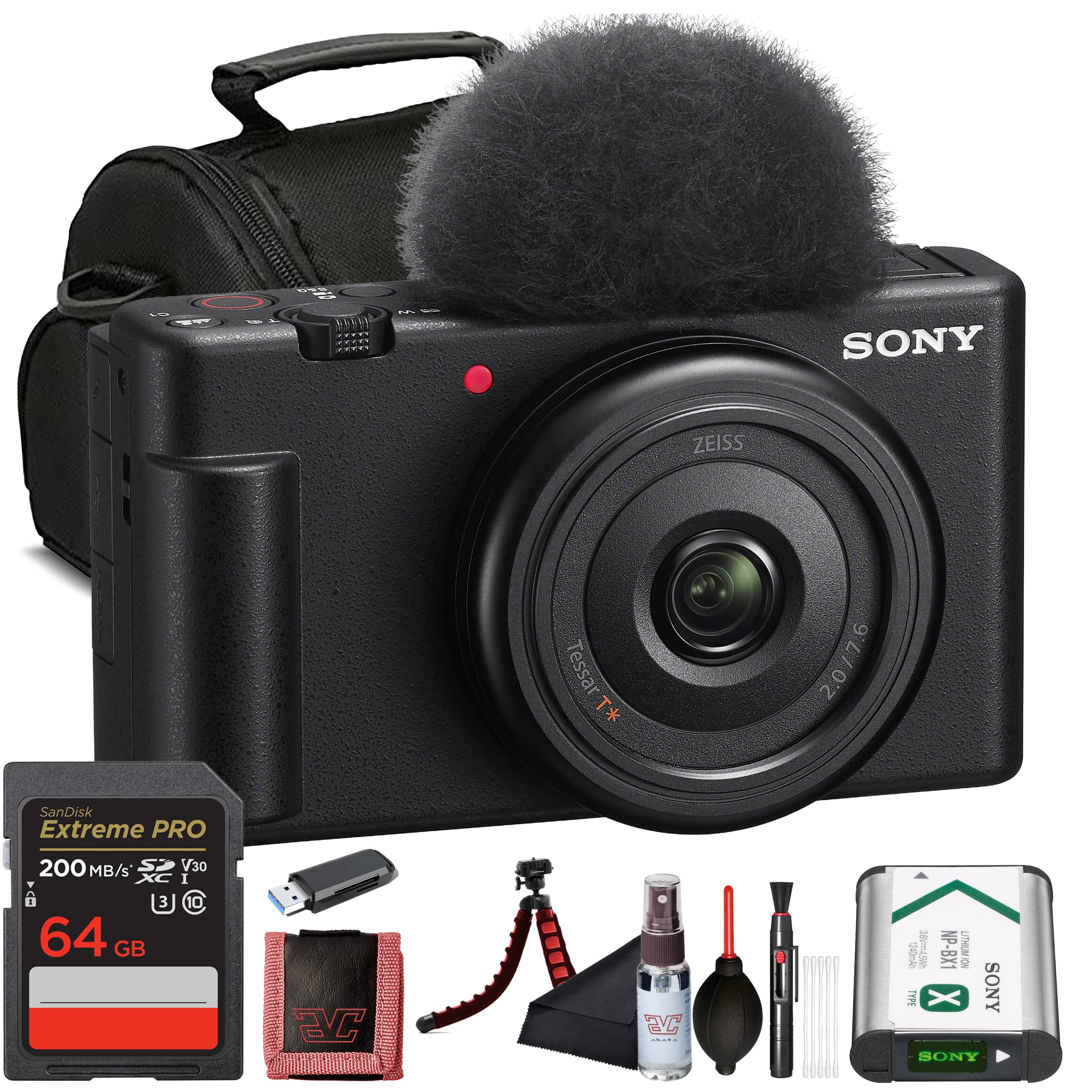 Amazon.com : Sony ZV-1F Vlogging Camera (Black) 20.1 MP 1” Sensor